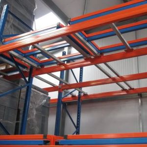Customized High Density Warehouse Racking , Push Back Pallet Rack Manufacturers