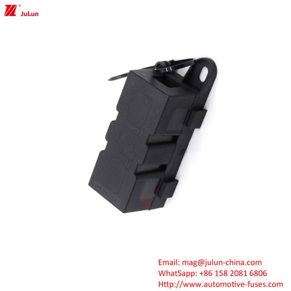 Black Car Fuse Holder Dust Proof Design M5M6M8 Supporting Screw ANM ANS AML Bolt