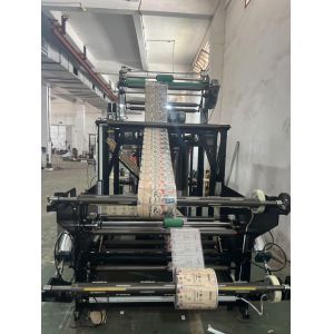 Stand Up Zipper Seal Pouch Machine With Double Unwinder Double Side Bottom