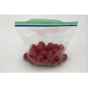 Double zip seal packaging bag, Double sealed food storage custom printed plastic