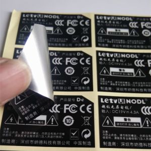 Oil Proof Matte Silver PVC Sticker Labels Custom Printed Strong Adhesive Labels