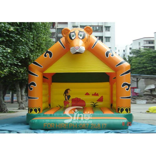 Lovely Blow Up Kids Inflatable Tiger Jumping Castles for kids Inflatable Bouncy