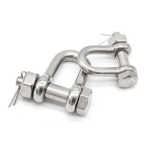 D Type Shackle With Safety Bolt And Nut Pin