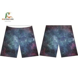 Starry Sky Pattern Waterproof Board Shorts For Swimming Sublimation Printing