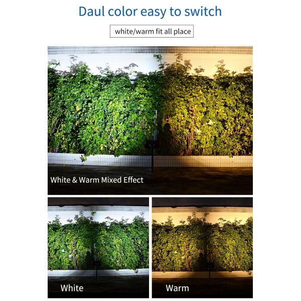 Human Motion Sensor Twin LED SpotLight Solar Panel Wall Light