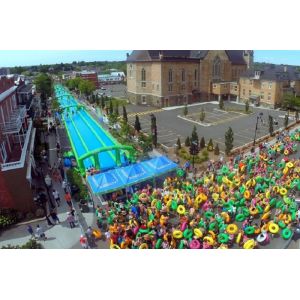 300 Meters Long Air Sealed Giant Inflatable Water Slide For A Family Fun Day