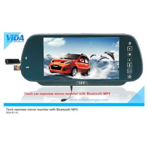 7inch car rearview mirror monitor with bluetooth mp5 on hottest selling