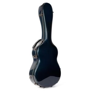 Classical Guitar Hard Case Air Carbon Silk Like Blue Lining