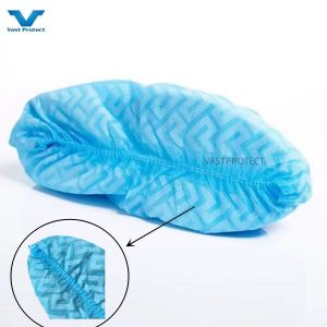 Cheap Directly Supply Disposable PP Shoe Cover 10g Blue Anti-Slip for Workshop for sale
