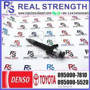 Diesel fuel Common Rail Injector Assembly 23670-30120 095000-7810 For Toyota