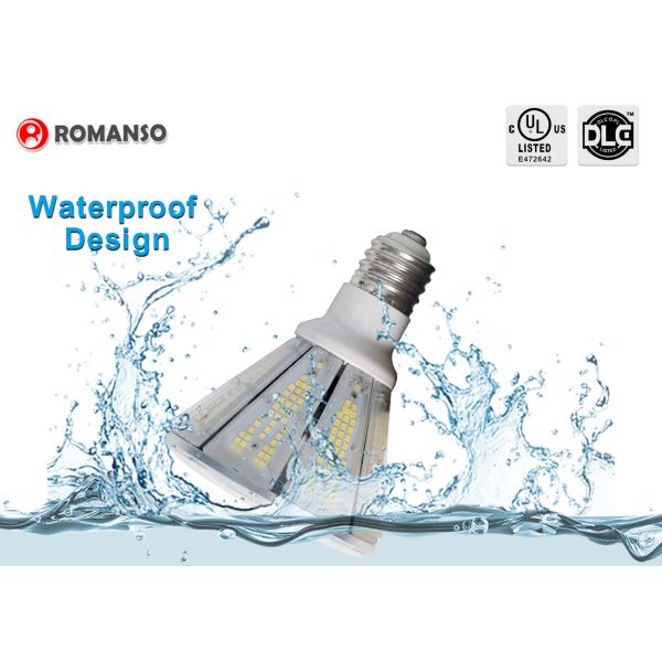 Waterproof Pyramidal 40W E26 Led Corn Bulb UL DLC Listed High Brightness