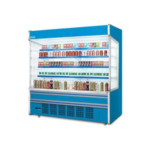 2.5m Plug In System 4 Layers Commercial Open Refrigerator For Merchandiser