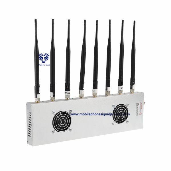 70W 7 channels Cell Phone Signal Jammer High Power GSM 3G 4G 5G Jamming Range