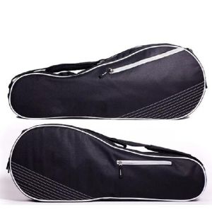 600D Polyester Fabric Tennis Racket Bag With Padded Shoulder Strap And Tote