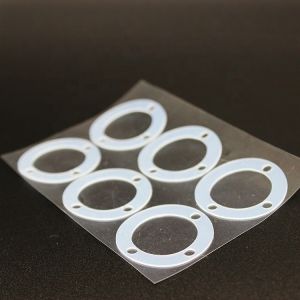 White Round Rubber Transparent Self Adhesive Silicone Gasket