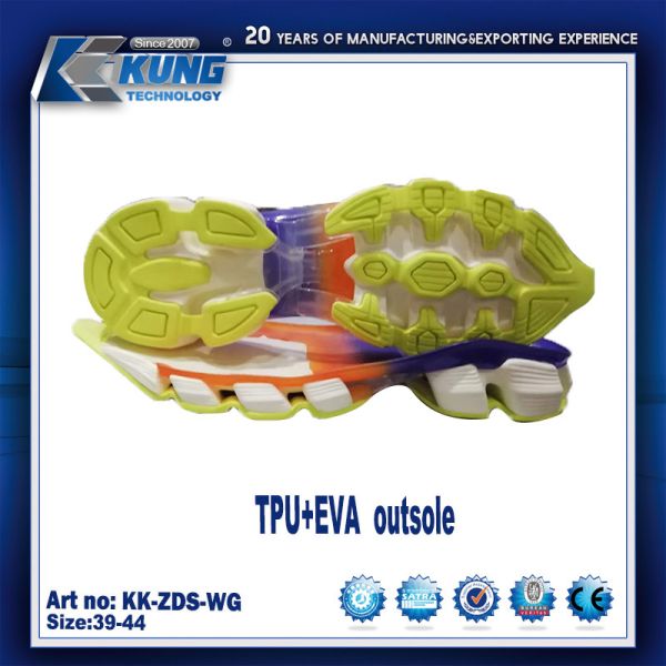 Nontoxic TPU EVA Outer Sole Antislip Wear Resistant Waterproof