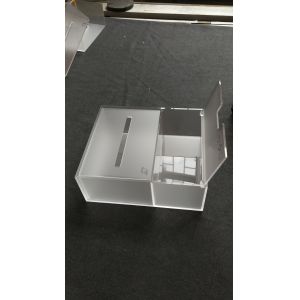 2017 New Design Acrylic Napkin Paper Holder Case Frost Perpex Facial Tissue Box