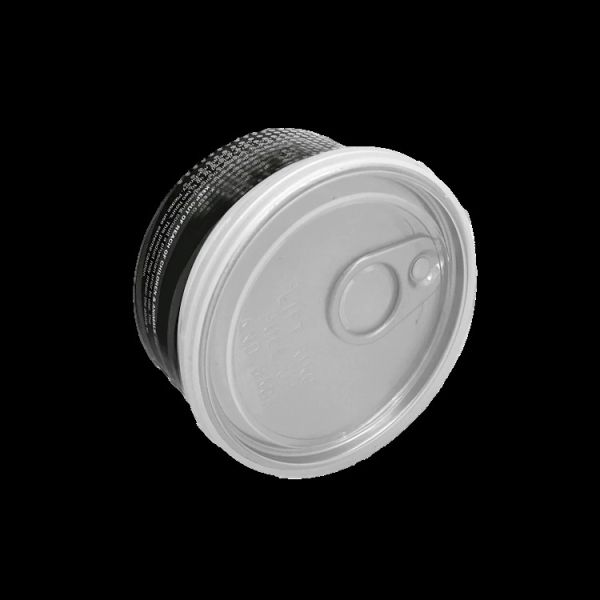 Quality Bubble Tea 33mm Clear Plastic Easy Open Cans Alu Lid wholesale