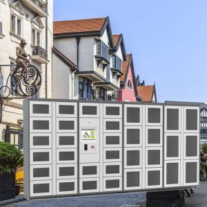 Modern Designed Steel Vending Lockers , Waterproof White Automation Locker