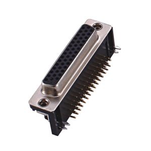 WCON DB25 Connector Right Angle 25 Pin Female Connector For PCB PBT Balck ROHS