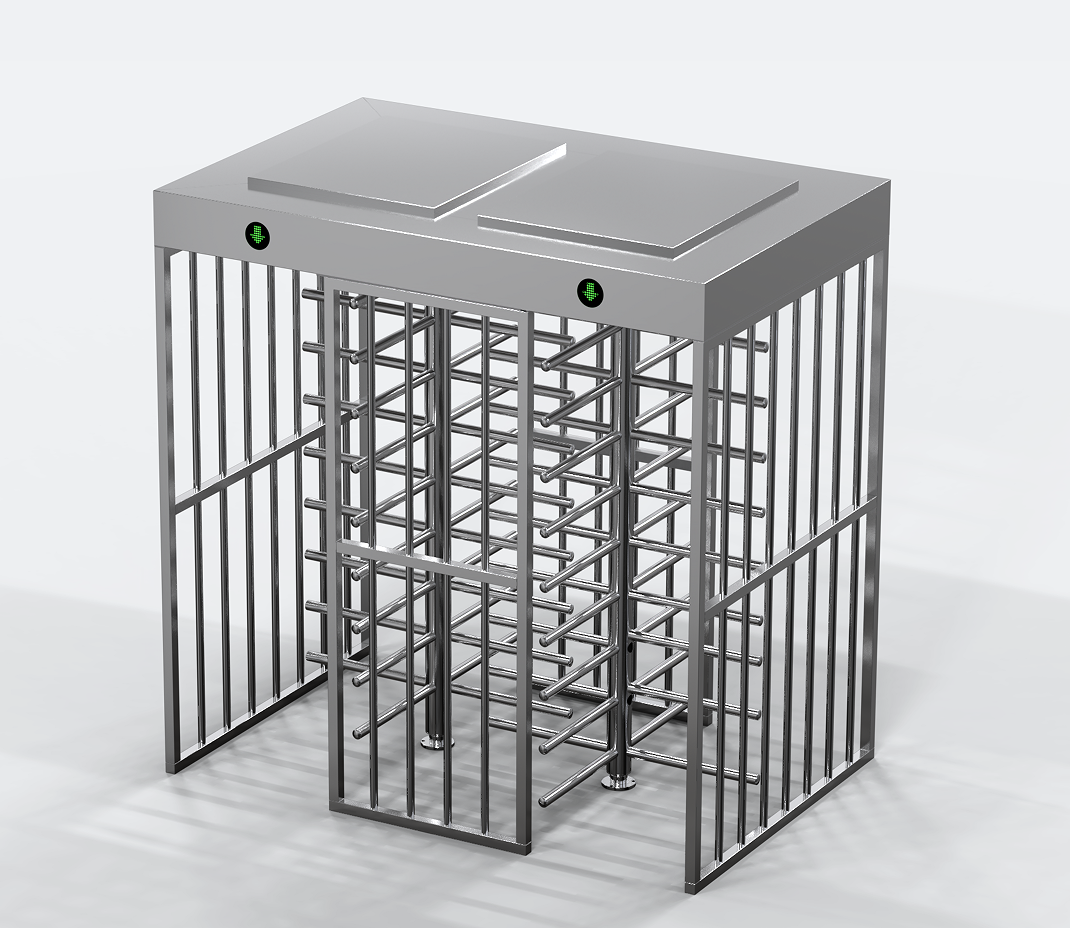 Speed Gate Turnstile 10mm Acrylic Swing Door For Hospitals / Hotels stainless steel material