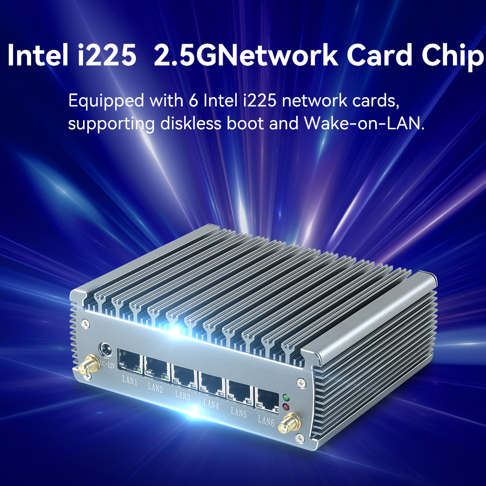 Intel I5 1145G7 Processor With Six LAN One COM and 1 HDMI Industrial Mini PC