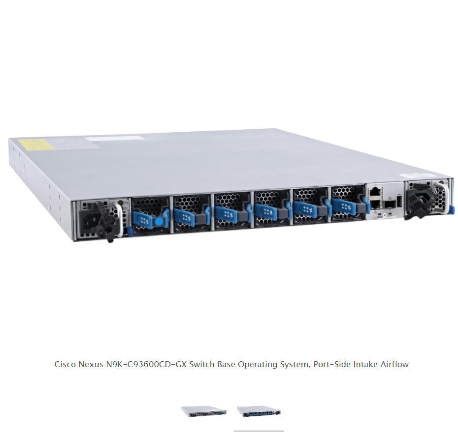 N9K-C93600CD-GX Nexus 9316D Spine and Leaf Switch With 28p 100/40G QSFP28 And 8p