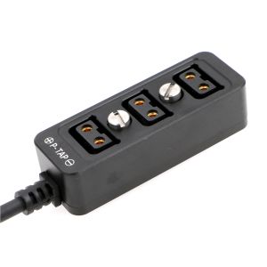 Hirose 4 Pin Male To 3 Port D Tap Female Splitter Power Cable For ARRI Amira BP