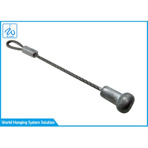 Custom Portable Aircraft Cable Assemblies Security Eyelet And Stake Eyes