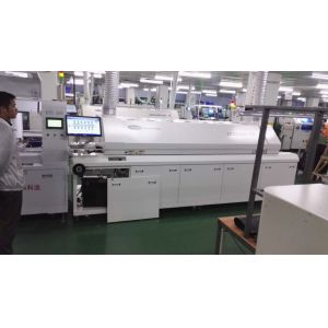 Close Loop Control SMT Soldering Machine 6 Zone With Mesh Chain Conveyor System