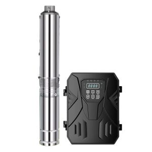 Stainless Steel Solar Deep Well Water Pump Kit 12V MPT Controller For Well Pond