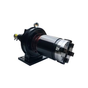 Four Jaw Double Acting CNC Laser Chuck with 57mm Claw Stroke and 1.6KN Clamping