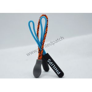 3D Raised Logo TPU Plastic Zipper Puller OEKO Rubber Zip Puller