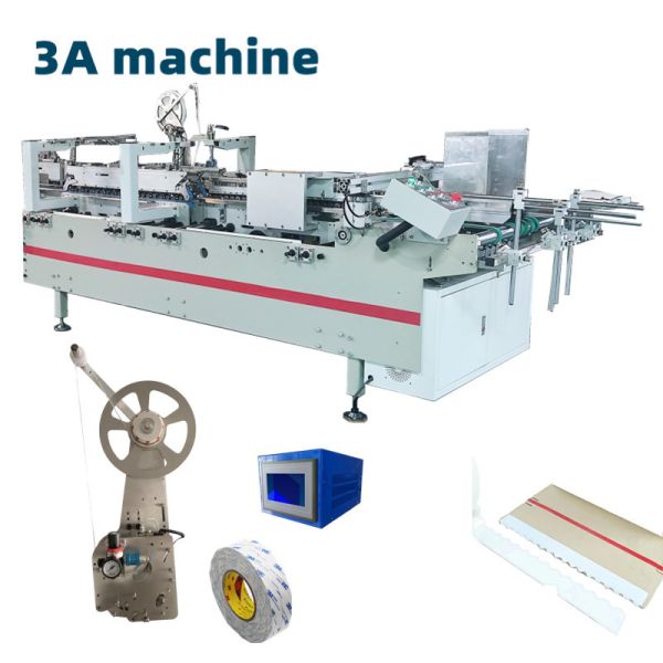 Quality CQT-DSA2 Automatic Double-Sided Adhesive Pasting Machine for Folder Gluer Condition wholesale