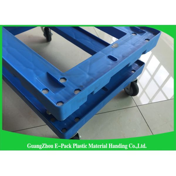 Eco - Friendly Tic Moving Dolly 4 Wheel Plastic Frame For Platform Industrial