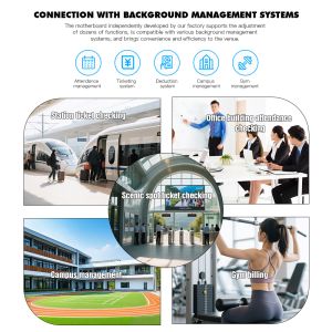 HCW Wing Gate Turnstile with 40W DC Brushless Motor RS485/RS232 Interface and 4