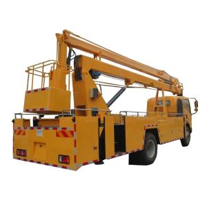 14m Telescopic Boom High Altitude Operation Truck Sinotruk 4x2 Hydraulic