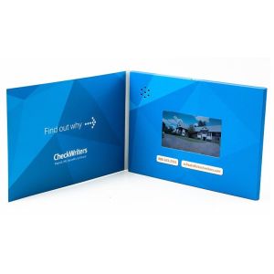 Luxury Custom LCD Screen Video Mailer With HD LED 2GB Memory A5 Brochure Booklet