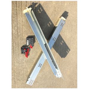 Galvanized Cabinet Drawer Slides , Bottom Mount Drawer Slides Anti Rust