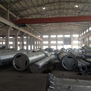 50FT 2 Sections 69KV Electrical Power Transmission Pole With Galvanization /