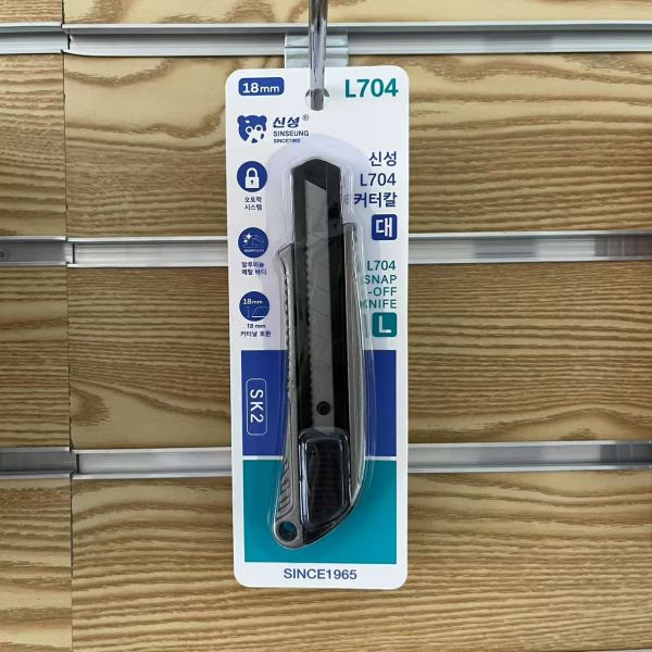 Black Handle Red Tail 18mm Utility Knives Aluminum SK2 Blade For Versatile