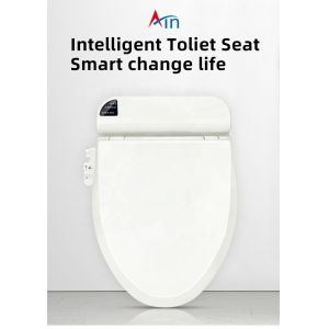 Korean style U shape electric smart toilet bidet plastic wc toilet cover seat