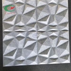 Diamond 3D Wall Polyester Fiber Acoustic Panel Mildewproof Odorless