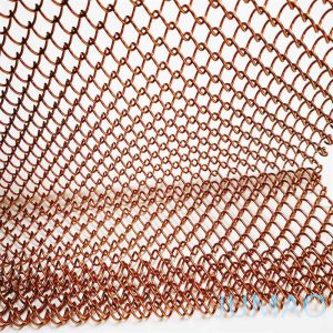 ODM Gold Mesh Curtains Metal Drapes For Hotel Club