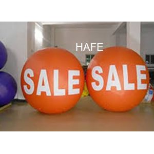 Custom 3m/10ft Helium Ads Balloons With White Or RGB Light Used At A Trade Fair