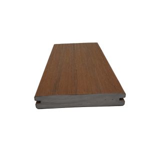 Wood Grains Optional 140mm*25mm Stylish Grooved Solid Decking for Trendy Homes