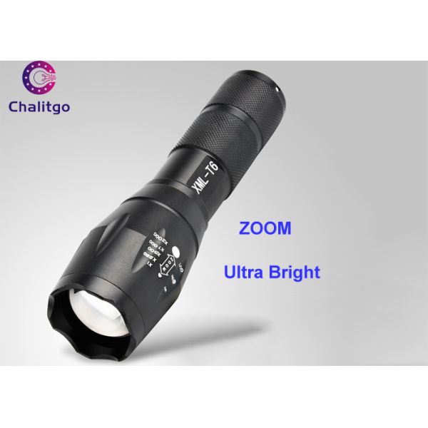 Quality 800LM Rechargeable Led Flashlight / Brightest Handheld Flashlight CREE XML T6 Adjustable ZOOM wholesale