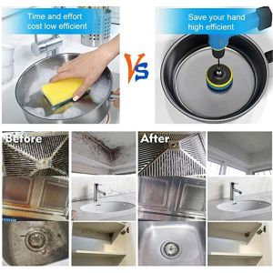 18 Sets Drill Sponge Scrub Brush 320g For Powerful Cleaning 20mm Filament Height