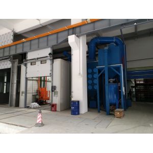 TUV CE Spray Painting Production Line with Sand Blasting degrease room