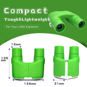 8x21 Toy Jungle Compass Binoculars For Kids Bird Watching Travelling Hiking